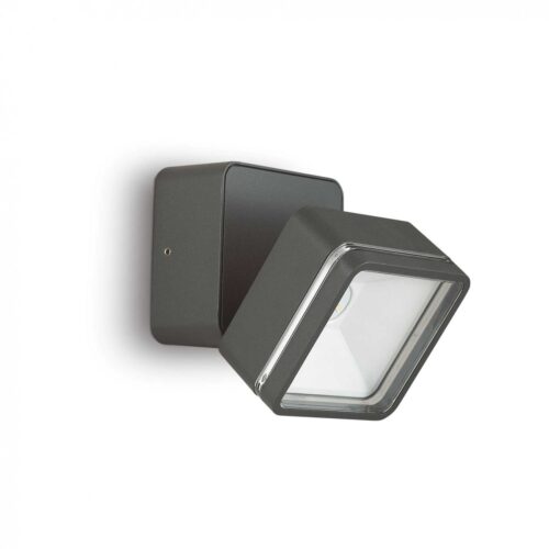 Ideal lux 285511 Omega Ap LED Nástěnné venkovní světlo | Přírodní bílá | Černá | 7W
