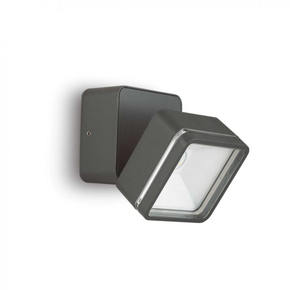 Ideal lux 285511 Omega Ap LED Nástěnné venkovní světlo | Přírodní bílá | Černá | 7W