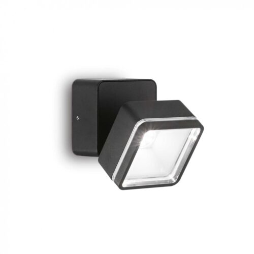 Ideal lux 285535 Omega Ap LED Nástěnné venkovní světlo | Přírodní bílá | Černá | 7W