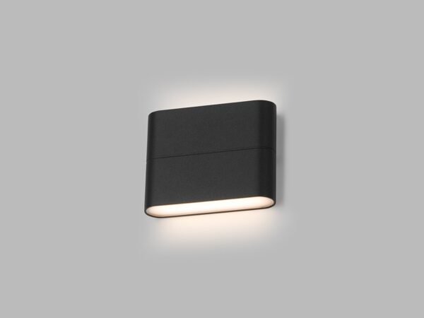 LED2 5131034 Flat LED Nástěnné venkovní světlo | Teplá bílá | Černá | 2x3W