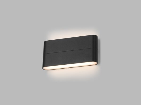 LED2 5131134 Flat LED Nástěnné venkovní světlo | Teplá bílá | Černá | 2x6W