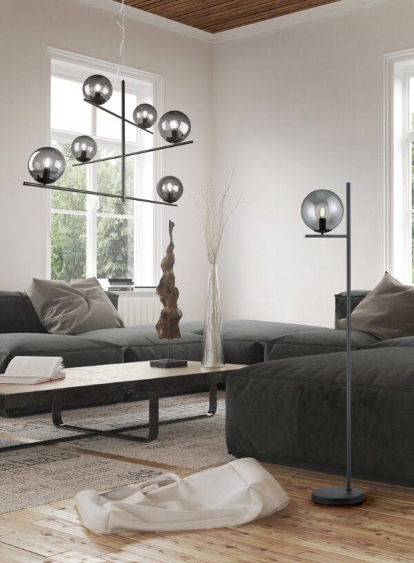 Trio 302000642 Pure Lustr | E14 | Černá