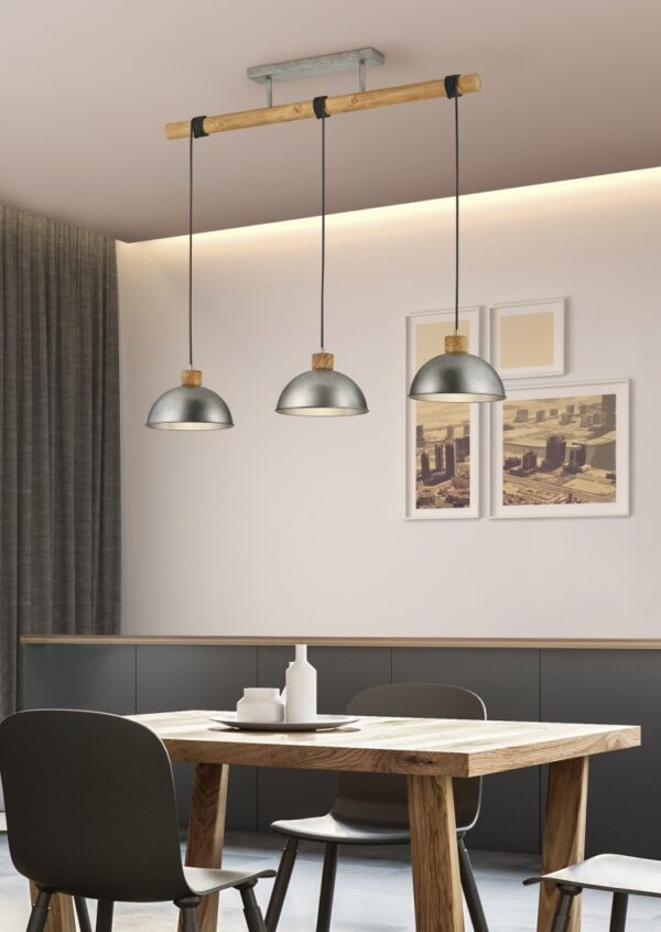 Trio 303400367 Delhi Lustr | E27 | Kov | Nerez
