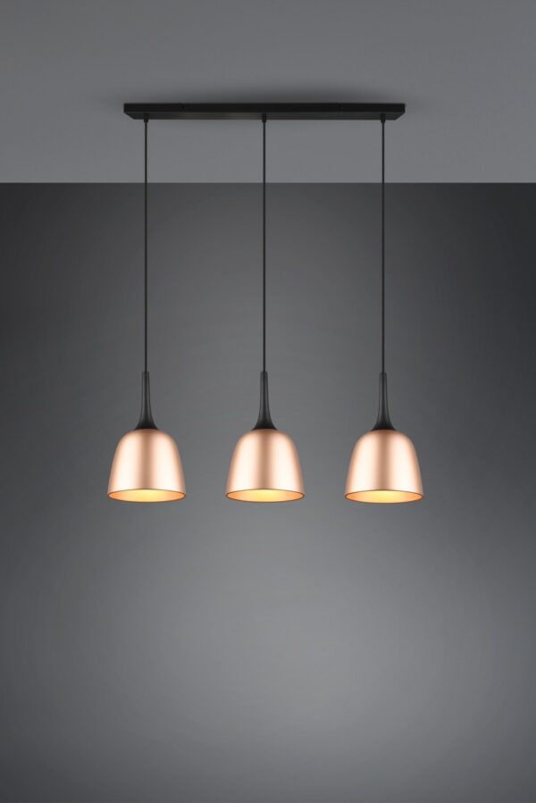 Trio 310800308 Chiron Lustr | E27 | Barevný kov | Mosaz