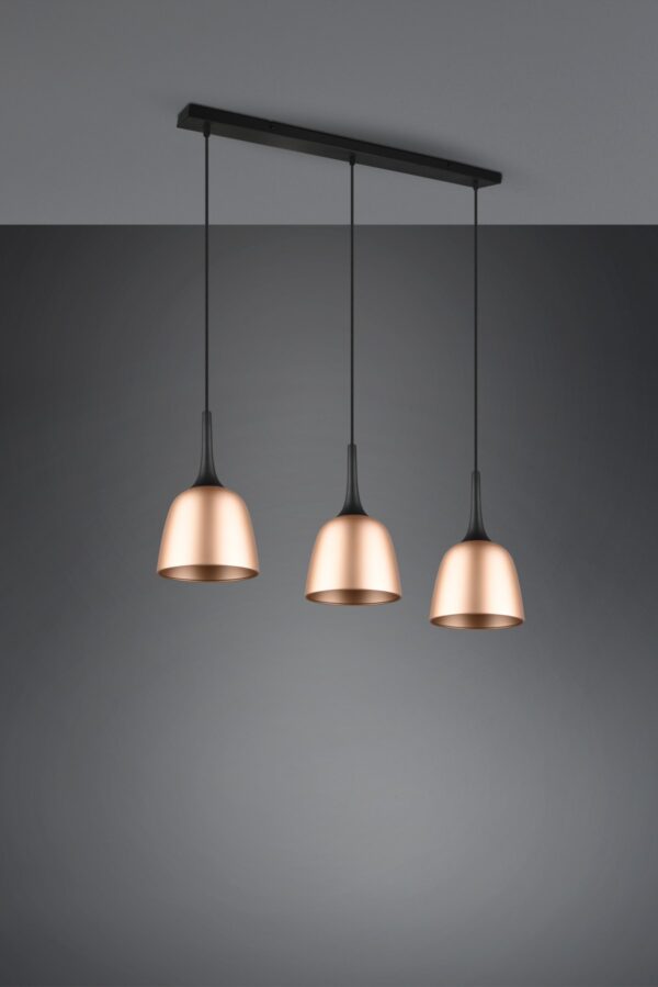 Trio 310800308 Chiron Lustr | E27 | Barevný kov | Mosaz