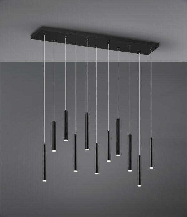 Trio 321611132 Tubular LED stropní svítidlo | Teplá bílá | 2W | Černá
