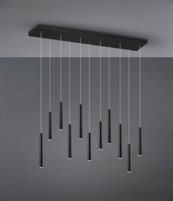 Trio 321611132 Tubular LED stropní svítidlo | Teplá bílá | 2W | Černá