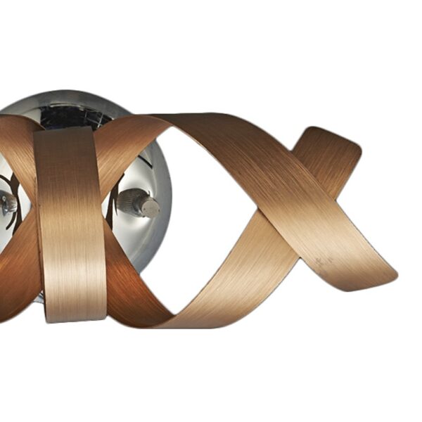 LUXERA 91064356 Ribbon Nástěnné svítidlo | G9 | Barevný kov | Chrom | Kov | Měď