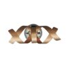 LUXERA 91064356 Ribbon Nástěnné svítidlo | G9 | Barevný kov | Chrom | Kov | Měď