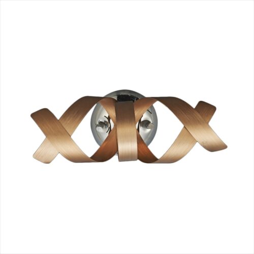 LUXERA 91064356 Ribbon Nástěnné svítidlo | G9 | Barevný kov | Chrom | Kov | Měď