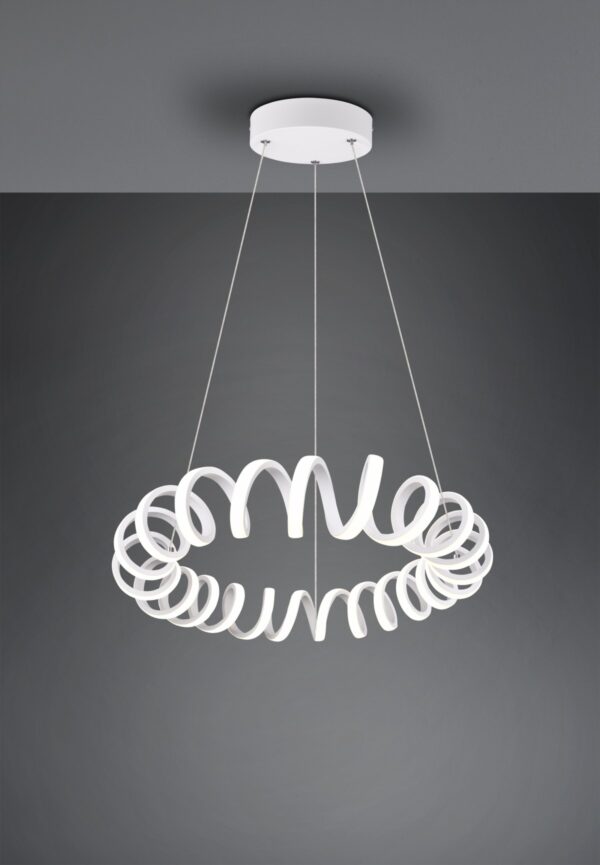 Trio 325110131 Curl LED stropní svítidlo | Přírodní bílá | 33W | Bílá