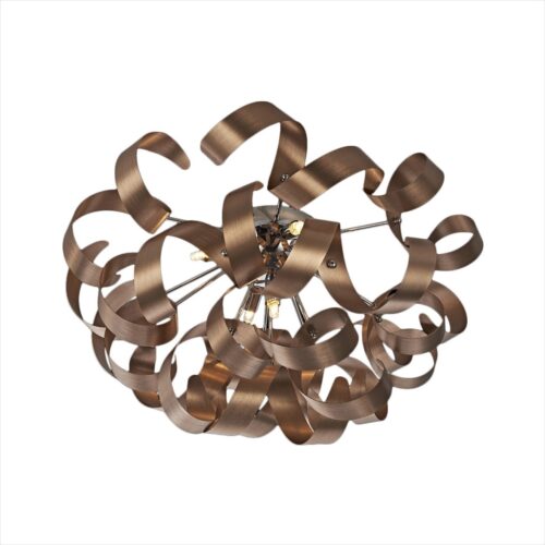 LUXERA 91064357 Ribbon Stropní svítidlo | G9 | Barevný kov | Chrom | Kov | Měď