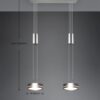 Trio 326510207 Franklin LED stropní svítidlo | Teplá bílá | Kov | Nikl | 2x9W