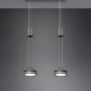 Trio 326510242 Franklin LED stropní svítidlo | Teplá bílá | Černá | 2x9W