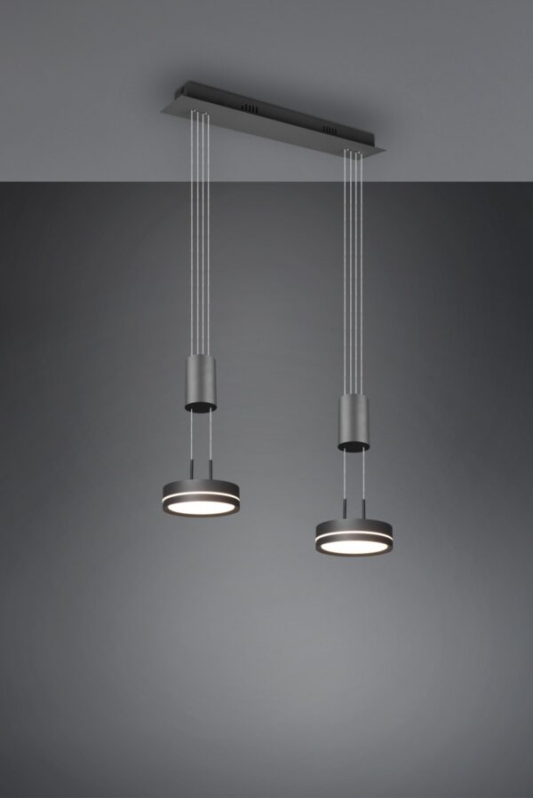 Trio 326510242 Franklin LED stropní svítidlo | Teplá bílá | Černá | 2x9W
