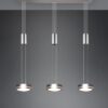 Trio 326510307 Franklin LED stropní svítidlo | Teplá bílá | Kov | Nikl | 3x9W