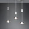 Trio 326510307 Franklin LED stropní svítidlo | Teplá bílá | Kov | Nikl | 3x9W