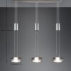 Trio 326510307 Franklin LED stropní svítidlo | Teplá bílá | Kov | Nikl | 3x9W