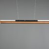 Trio 326610232 Deacon LED Dřevěný lustr | Variabilní | Černá | 40W
