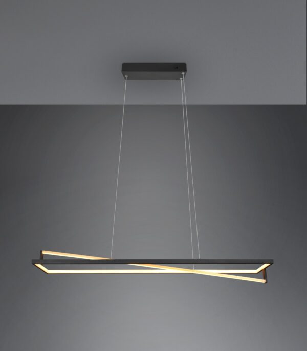 Trio 326810132 Edge LED stropní svítidlo | Variabilní | Černá | 35W