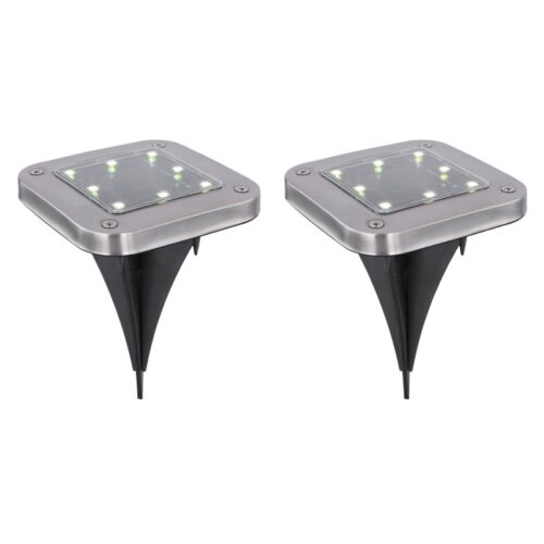Globo 33414Q-2 LED venkovní svítidlo | Studená bílá | Černá | Kov | 8x0,1W