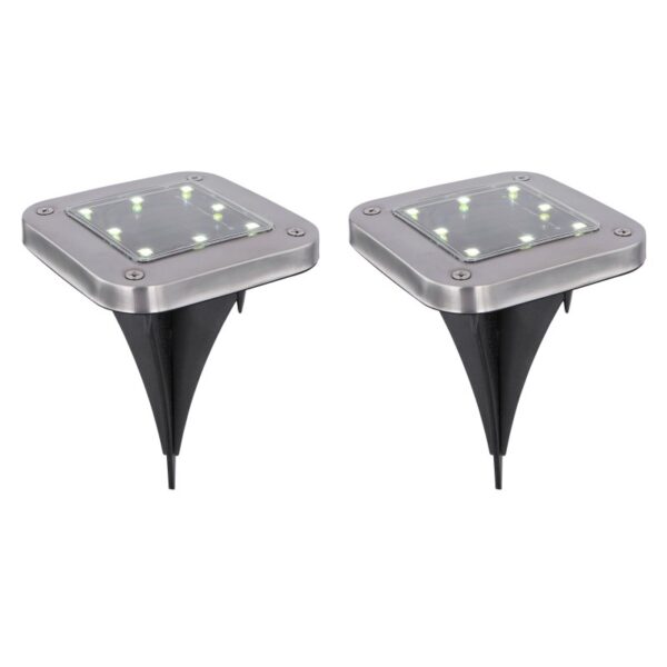 Globo 33414Q-2 LED venkovní svítidlo | Studená bílá | Černá | Kov | 8x0,1W