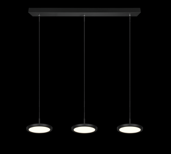 Trio 340910332 Tray LED stropní svítidlo | Teplá bílá | 3x10W | Černá