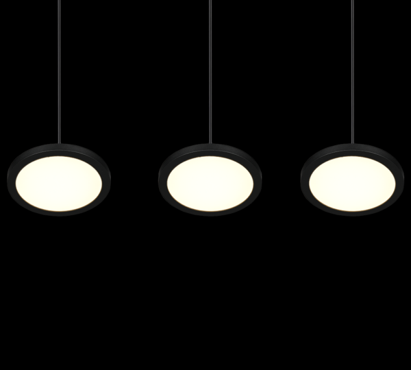 Trio 340910332 Tray LED stropní svítidlo | Teplá bílá | 3x10W | Černá