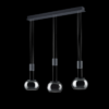 Trio 342010332 Madison LED stropní svítidlo | Teplá bílá | 3x8W | Černá