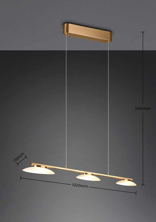 Trio 343610308 LED stropní svítidlo | Teplá bílá | 3x9W