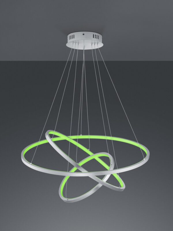 Trio 352710307 Aaron Smart LED stropní svítidlo | RGB | Variabilní | 80W | Kov | Nikl