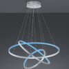 Trio 352710307 Aaron Smart LED stropní svítidlo | RGB | Variabilní | 80W | Kov | Nikl