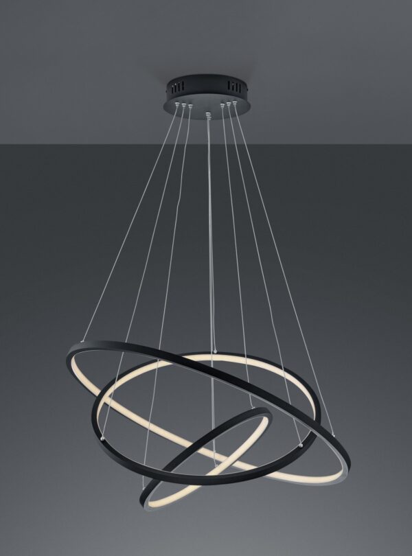 Trio 352710342 Aaron Smart LED stropní svítidlo | RGB | Variabilní | 80W | Černá