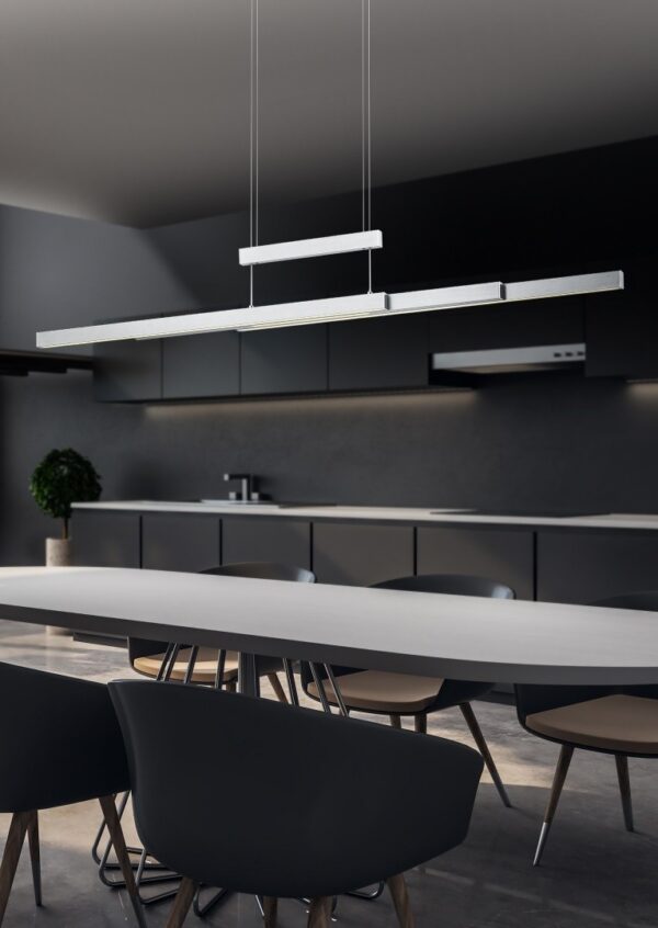 Trio 375310507 Trajan LED stropní svítidlo | Variabilní | 42W | Kov | Nikl