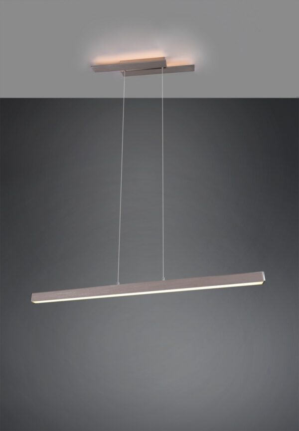 Trio 375510407 Belfast LED stropní svítidlo | Teplá bílá | 44W | Kov | Nikl