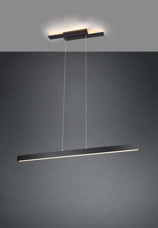 Trio 375510432 Belfast LED stropní svítidlo | Teplá bílá | 44W | Černá