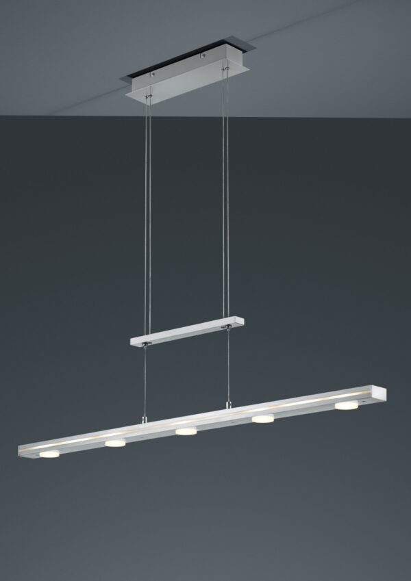 Trio 379190707 Lacal LED lustr | Variabilní | 7x3,5W | Kov | Nikl