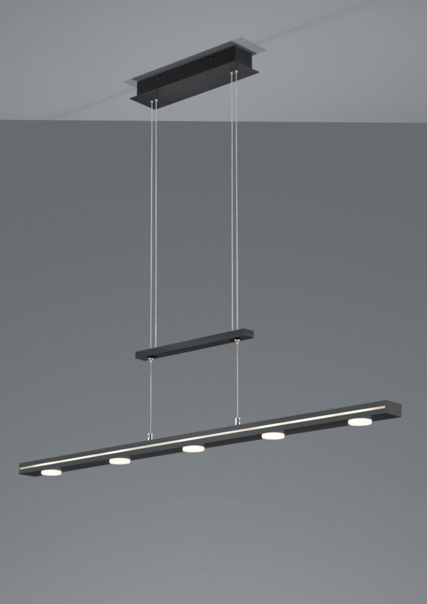 Trio 379190732 Lacal LED lustr | Variabilní | 4W | Černá