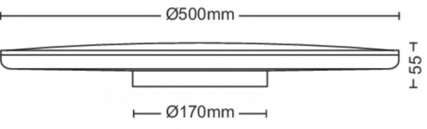 Philips 8719514432086 Ozziet LED stropní svítidlo | Teplá bílá | 36W | Černá