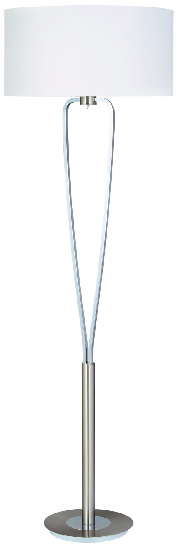 Trio 400200107 Paris Ii Stojací lampa | E27 | Kov | Nikl