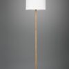 Trio 401200101 Korba Dřevěná stojací lampa | E27 | Bílá