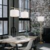 Trio 401200101 Korba Dřevěná stojací lampa | E27 | Bílá