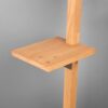 Trio 402690167 Clark Dřevěná stojací lampa | E27 | Kov | Nikl