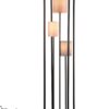 Trio 403100317 Stojací lampa s textilním stínidlem | E27 | Černá