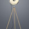 Trio 403400167 Delhi Stojací lampa | E27 | Kov | Nerez