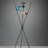 Trio 403400317 Lance Stojací lampa | E14 | Černá