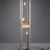 Trio 405500367 Khan Stojací lampa | E27 | Kov | Nikl