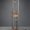 Trio 405500367 Khan Stojací lampa | E27 | Kov | Nikl