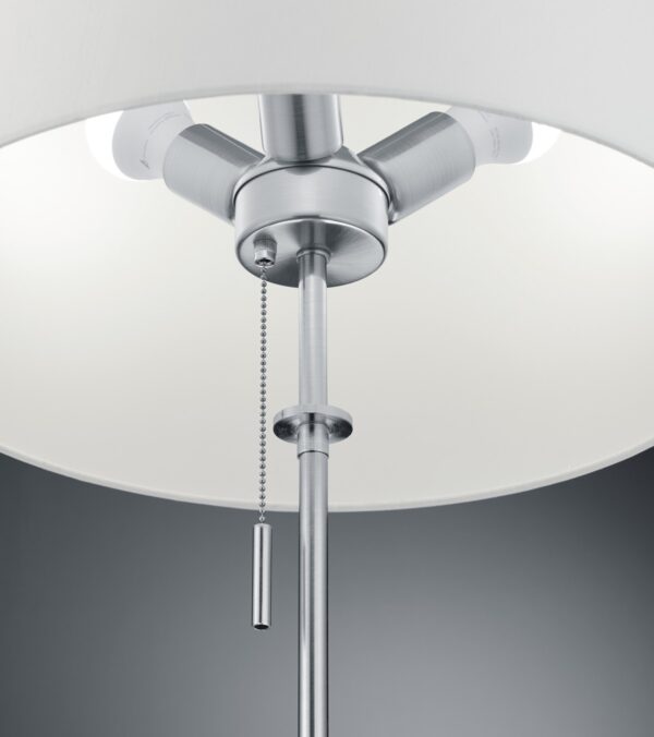 Trio 409100307 Lyon Stojací lampa | E27 | Kov | Nikl
