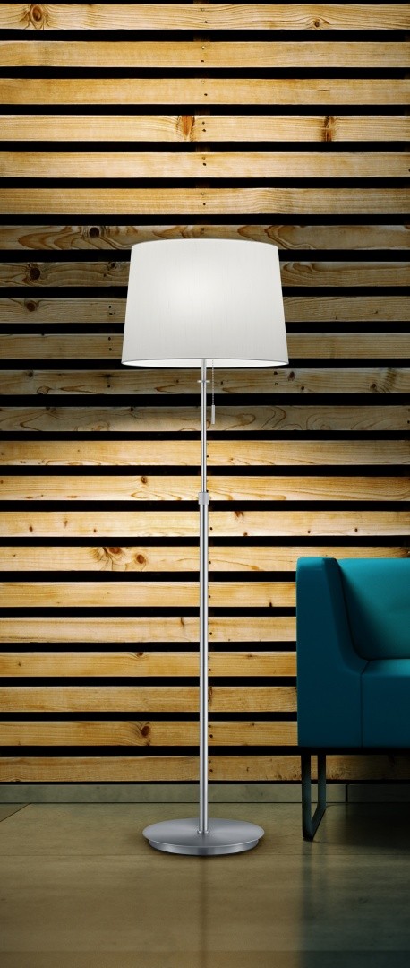 Trio 409100307 Lyon Stojací lampa | E27 | Kov | Nikl